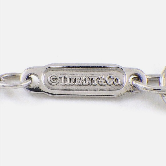 Tiffany & Co. 18k White Gold Pink Sapphire Drop Pendant - Picture 5 of 7